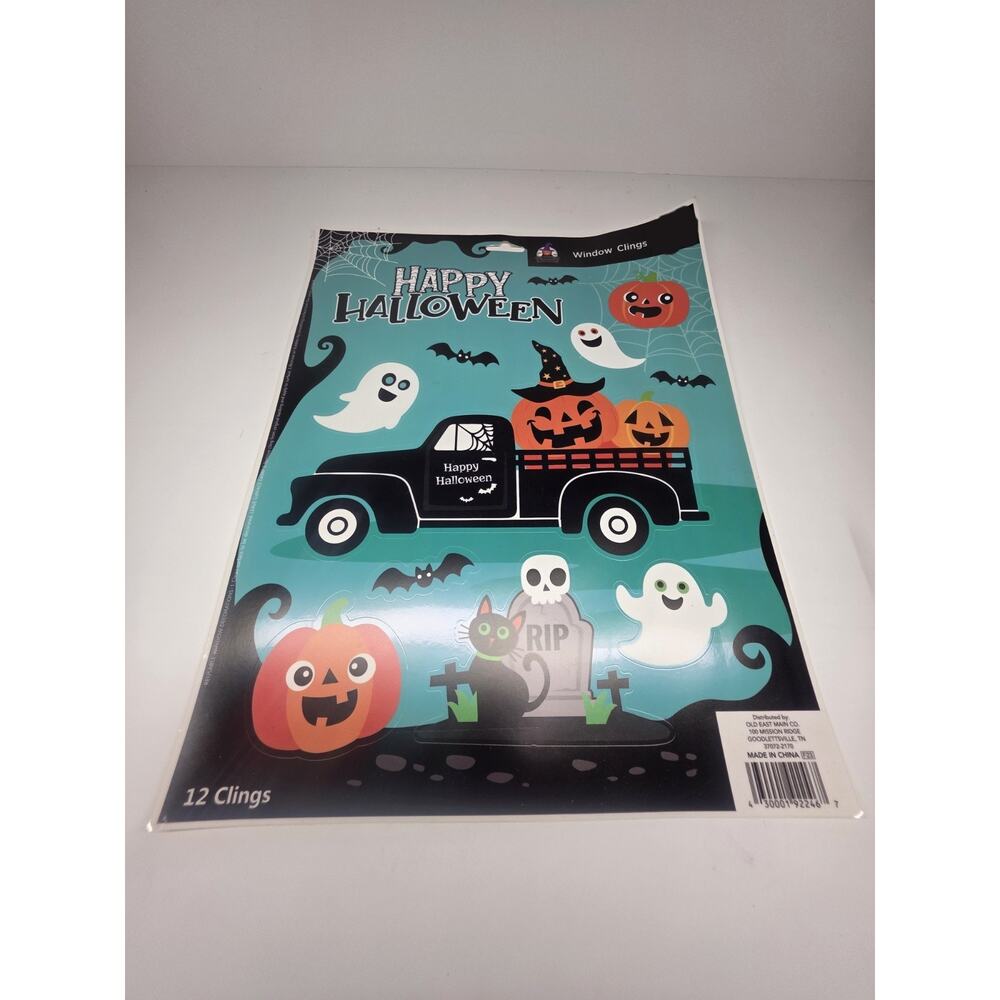 Happy Halloween Window Clings - Ghosts/Pumpkins/Bats/Trucks/Cat 🎃👻🦇🐈‍⬛🛻 NEW